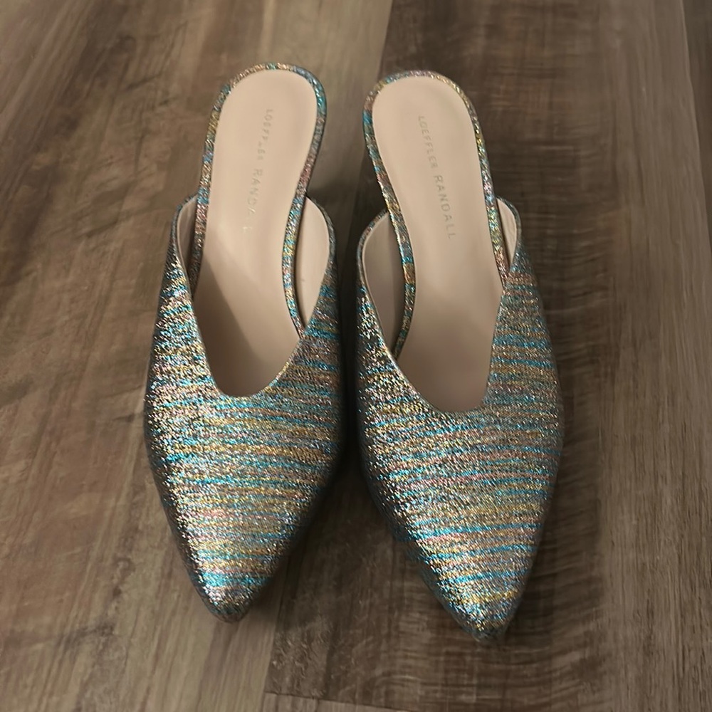 Loeffler Randall Juno Kitten Heel Mule Shoes